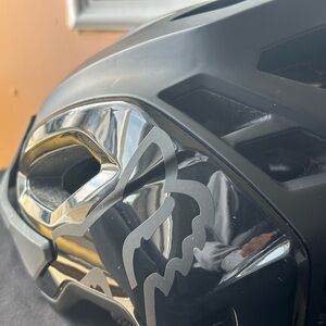 Fox speedframe Pro Helmet L- Black new with one ding on back and minor scratches